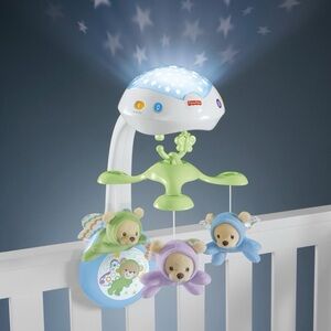 Fisher Price Butterfly Bears Crib Mobile with remote